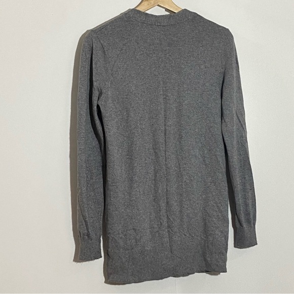 Talula ARITZIA gray women  long embroidered button sweater cardigan.. size S - Picture 2 of 9